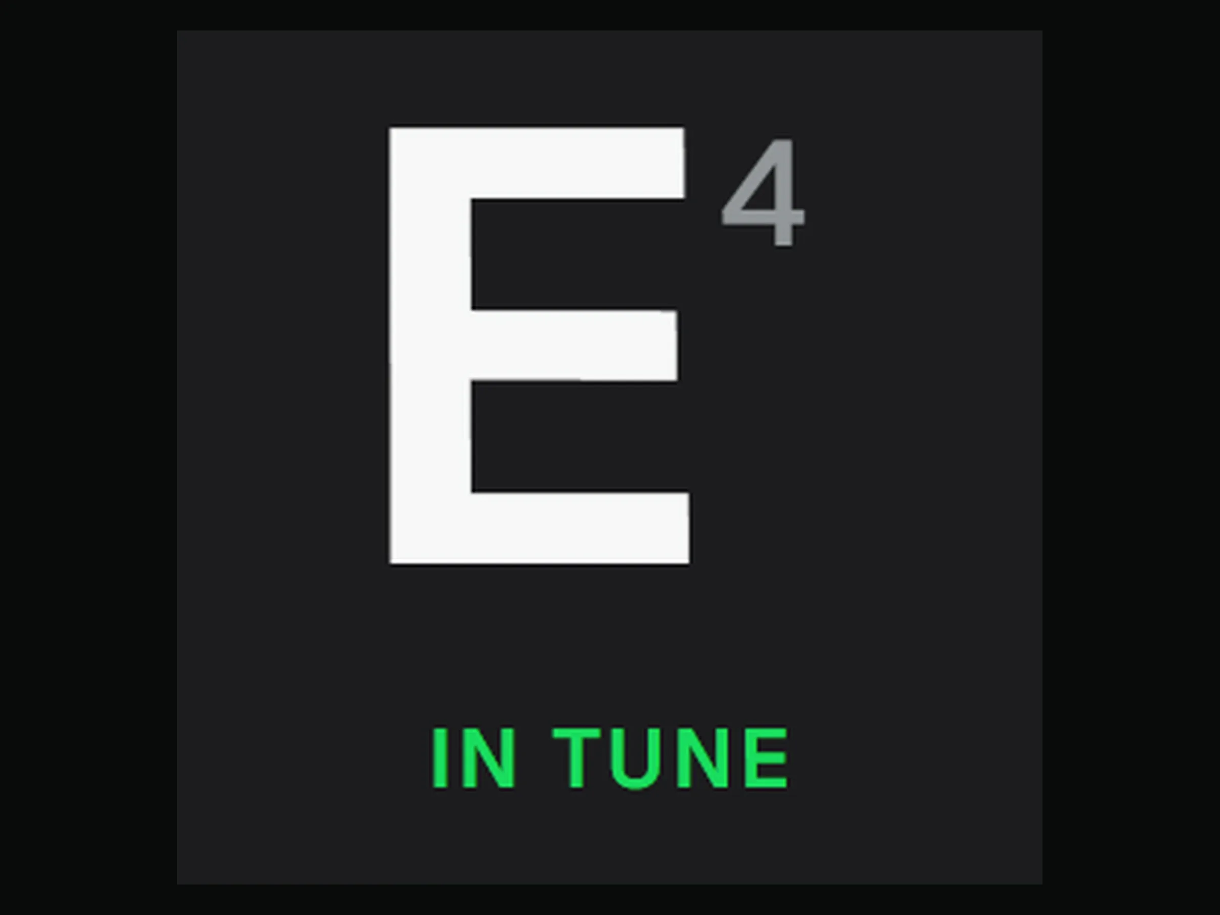 Online Tuner showing a detected E4 note at 329.6 Hz from microphone input
