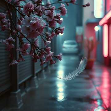 애니메이션 배경 음악을 위한 슬픈 피아노 비트
