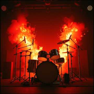 The controlled chaos of a drummer's double-kick footwork