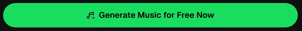 Green generate button at the bottom of the AI music generator